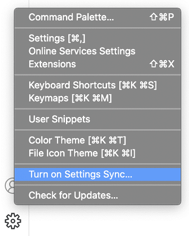 Turn on Sync command