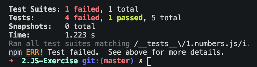 1 passing test